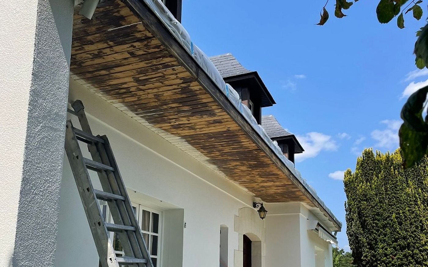 Éléments de toiture avant remplacement à La Flèche