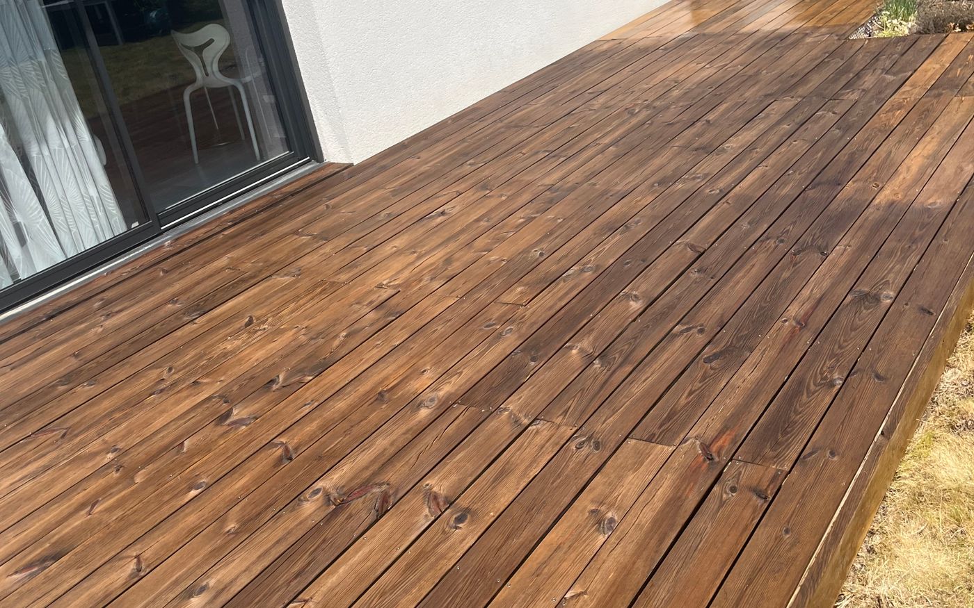 Nettoyage terrasse en bois sainte gemmes sur loire 49130 après