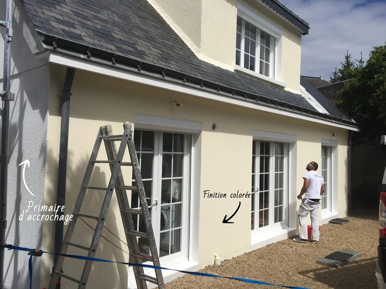 Peinture de facade sainte gemmes sur loire 49130